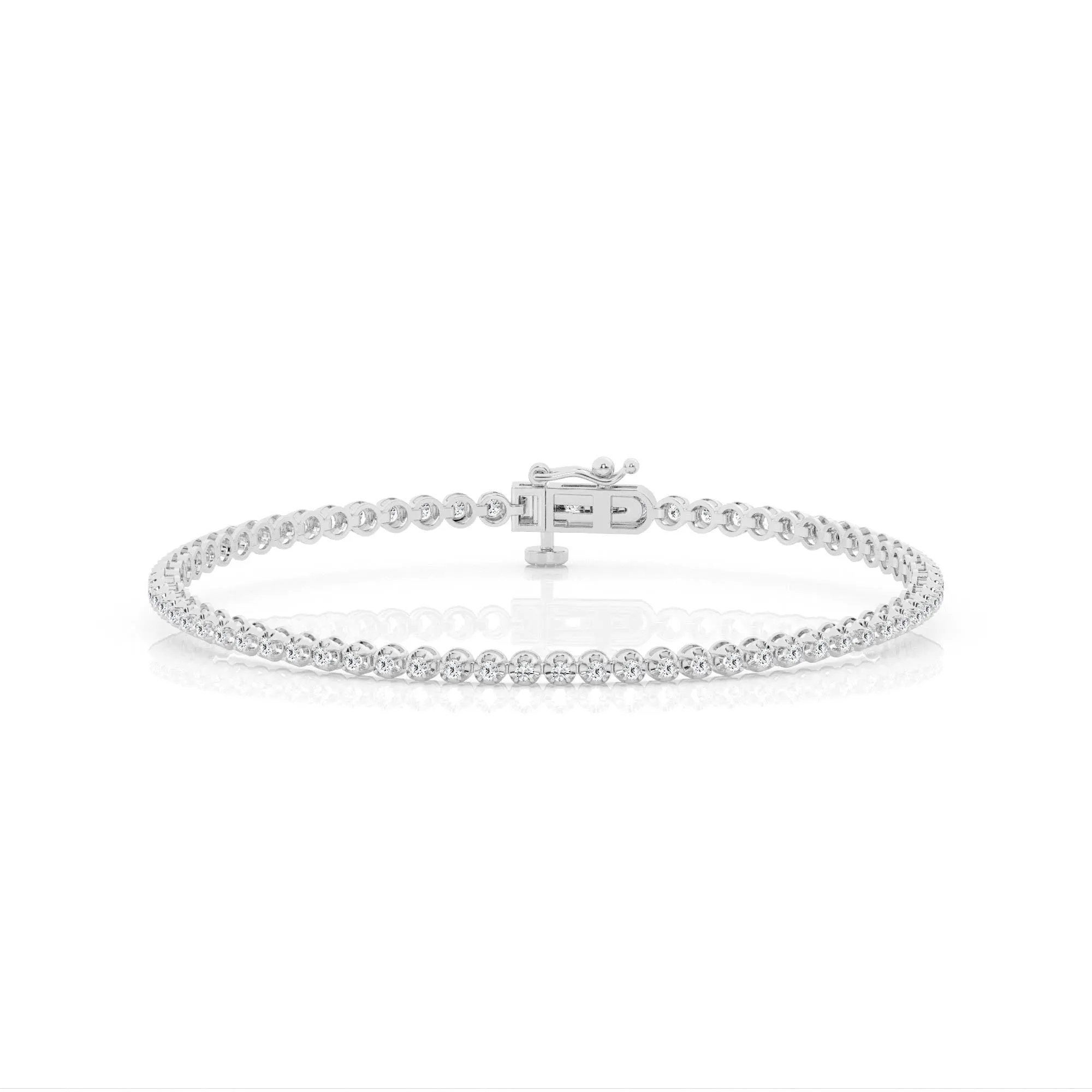 1.00 cttw Tennis Bracelet Round Lab Diamond by Mercury Rings