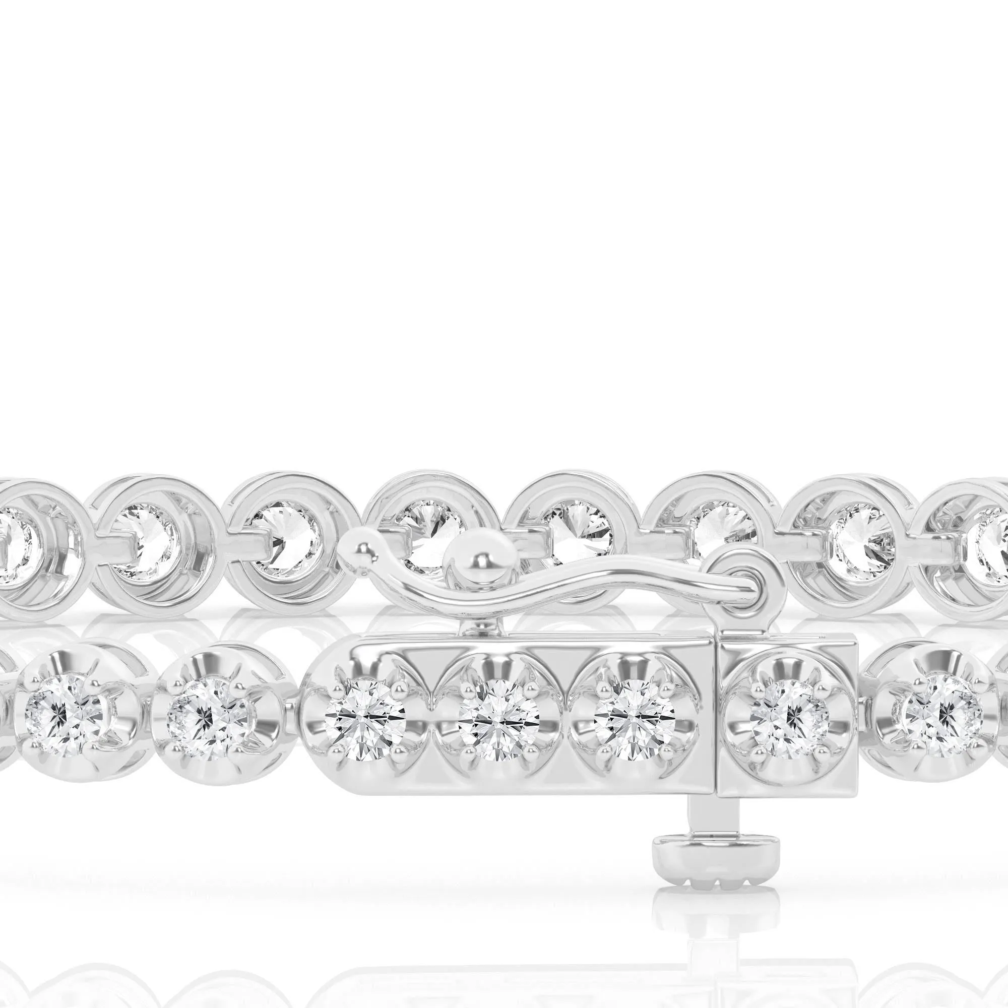 1.00 cttw Tennis Bracelet Round Lab Diamond by Mercury Rings