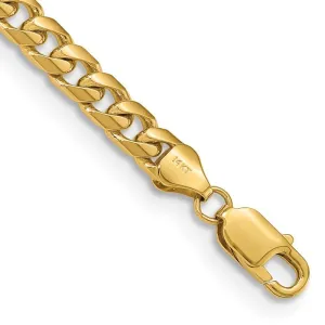 14K 6.25mm Solid Miami Cuban Link with Lobster Clasp Bracelet