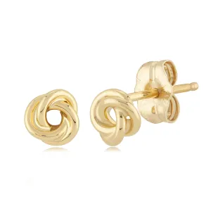 14k Love Knot Studs