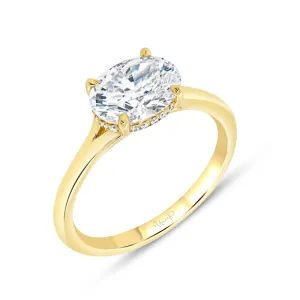 14K Yellow Gold Uneek Timeless Collection Engagement Ring