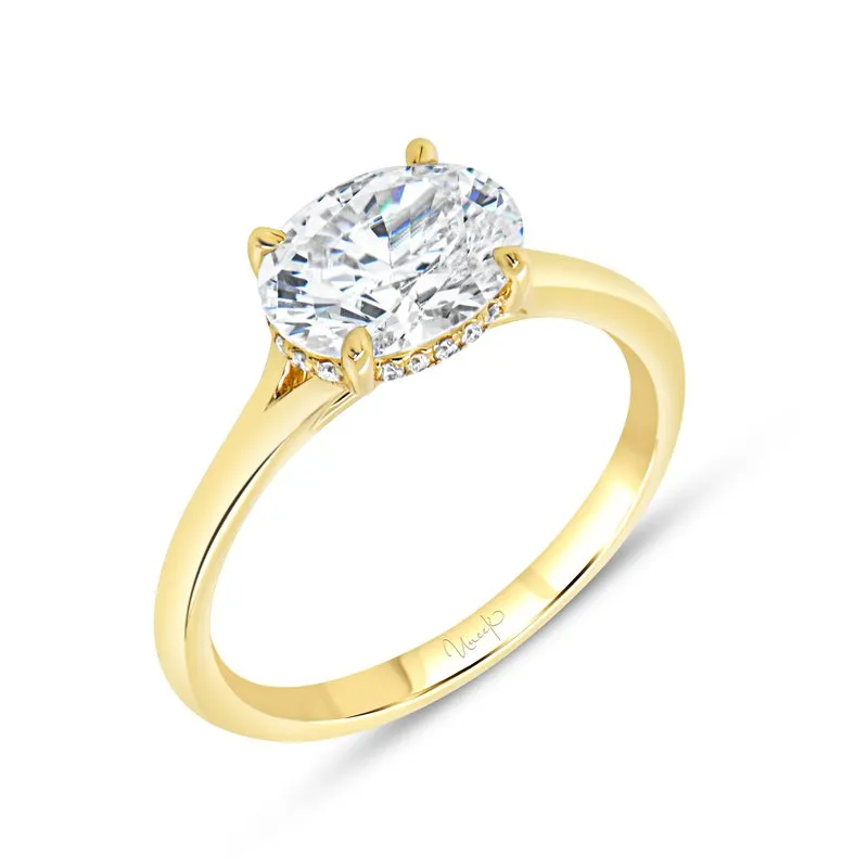 14K Yellow Gold Uneek Timeless Collection Engagement Ring