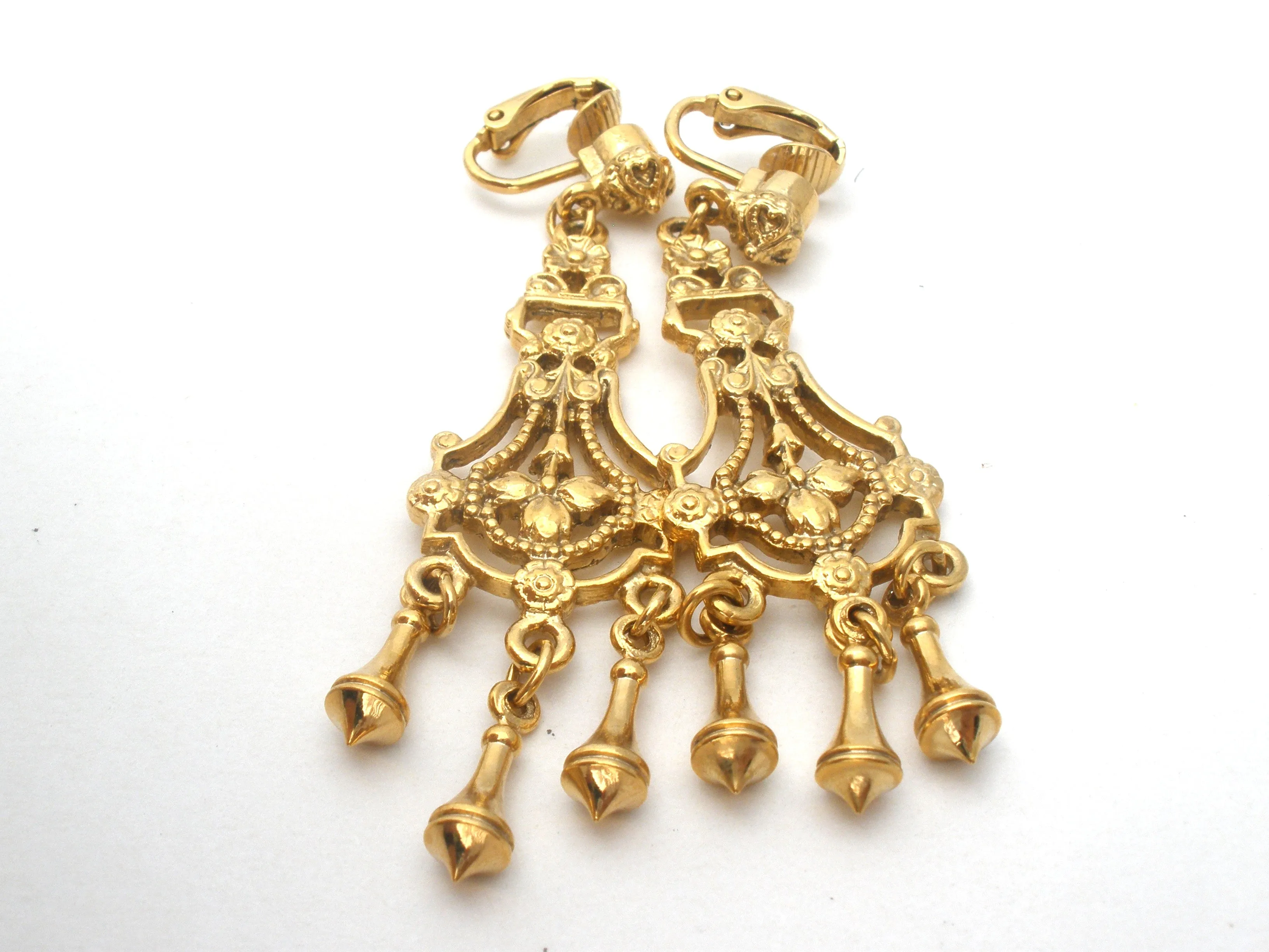 1928 Chandelier Dangle Earrings Vintage