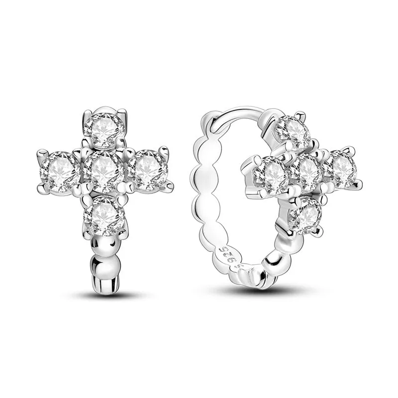 2023 925 Sterling Silver Star Sun Charms Stud Earrings For Women Grils Kids Elegant Wedding Jewelry Gift pendientes mujer moda