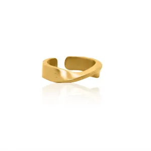 24Kt Gold Modern Tension Ring