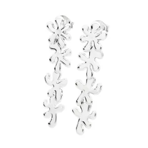 4 Splash Drop Earrings in Sterling Silver