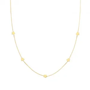 9ct Yellow Gold Star Necklet NK375