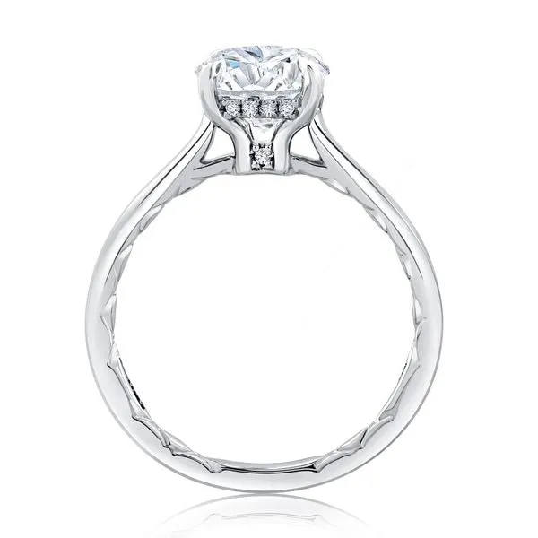 A.Jaffe Engagement Rings Classic Four Prong Round Cut Solitaire Diamond Engagement Ring with Peekaboo Diamond MECRD2815Q/157