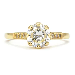 Bespoke Tara Recycled Old Cut Diamond Vintage-Style Engagement Ring