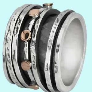 Bluenoemi Spinner Ring Spinning rings silver 9K gold