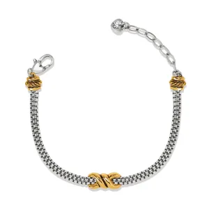 Brighton | Interlok Twist Double Chain Two Tone Bracelet