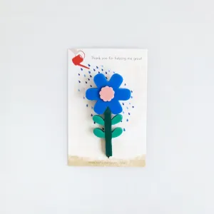 Brunnera Blue Flower Brooch