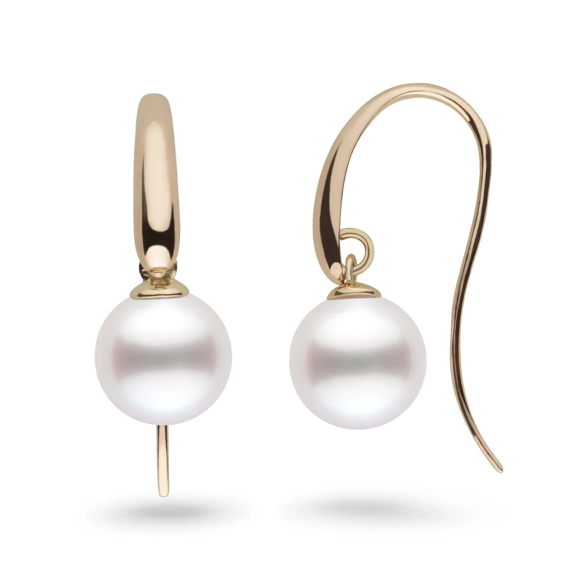 Cascade Collection 9.0-10.0 mm White South Sea Pearl Earrings