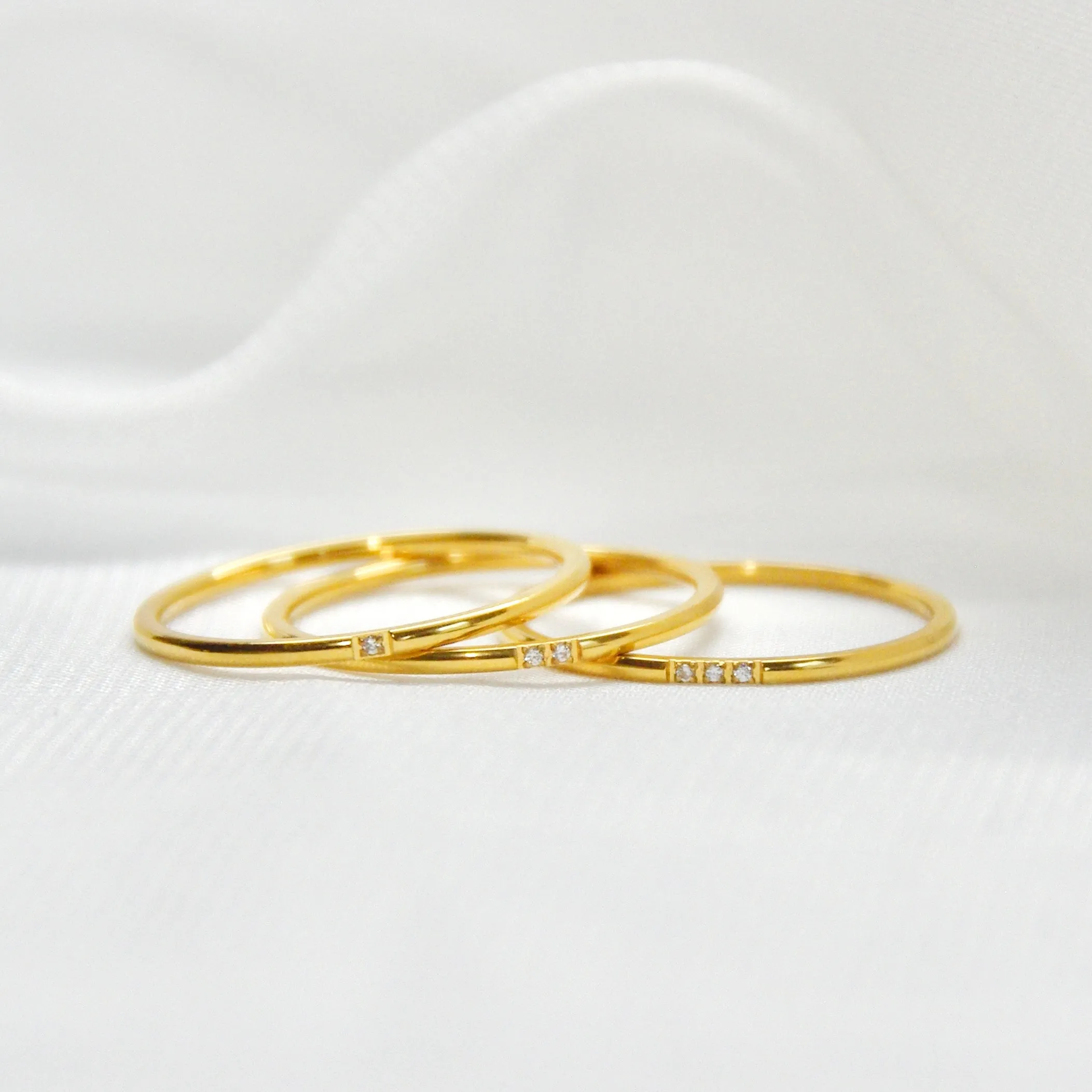 CZ Stackable Rings