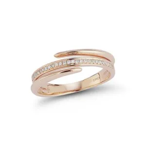 Dana Rebecca Designs Reese Brooklyn Knife-Edge Wrap Ring - Rose Gold