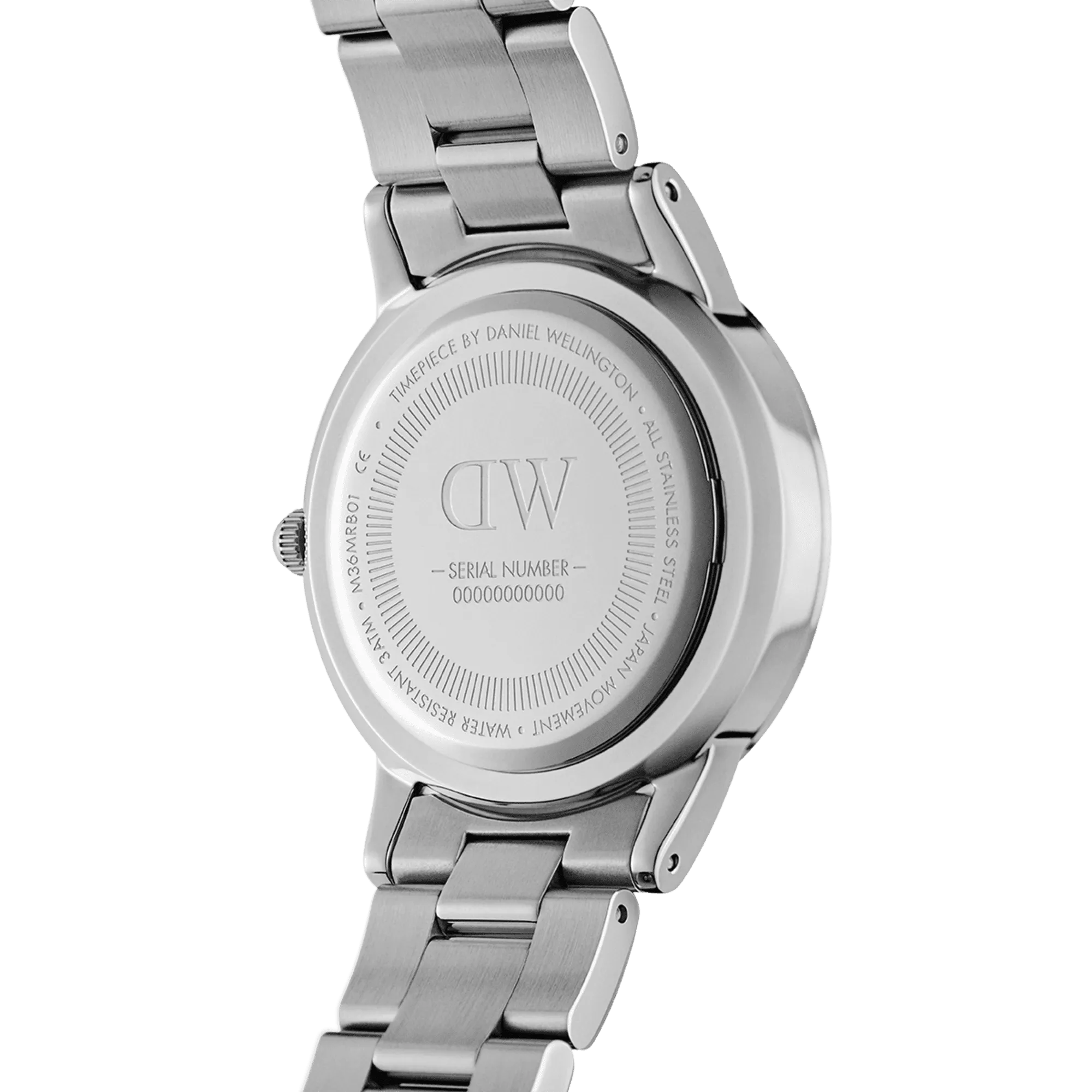 Daniel Wellington Iconic Link 36 Silver & Black Watch