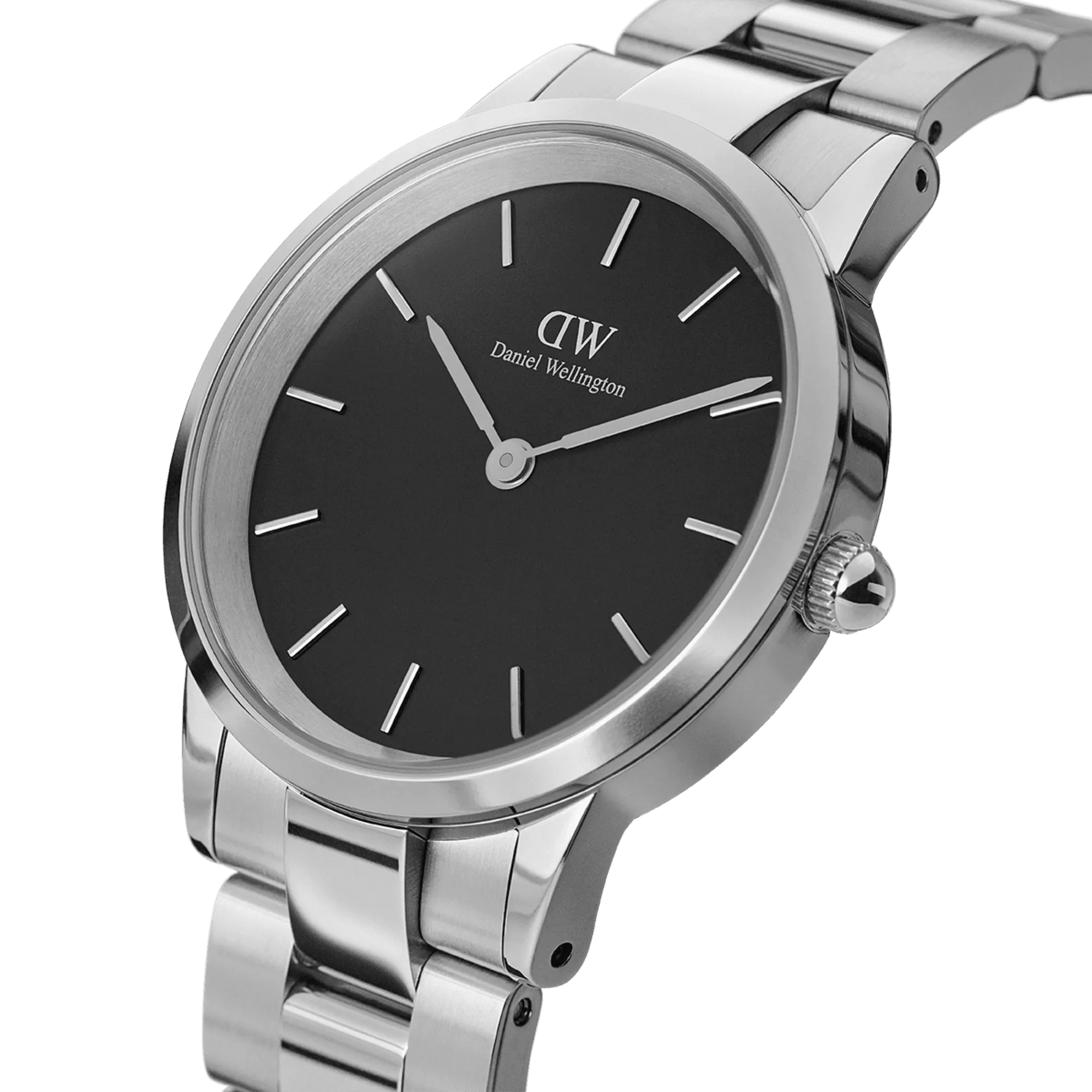 Daniel Wellington Iconic Link 36 Silver & Black Watch