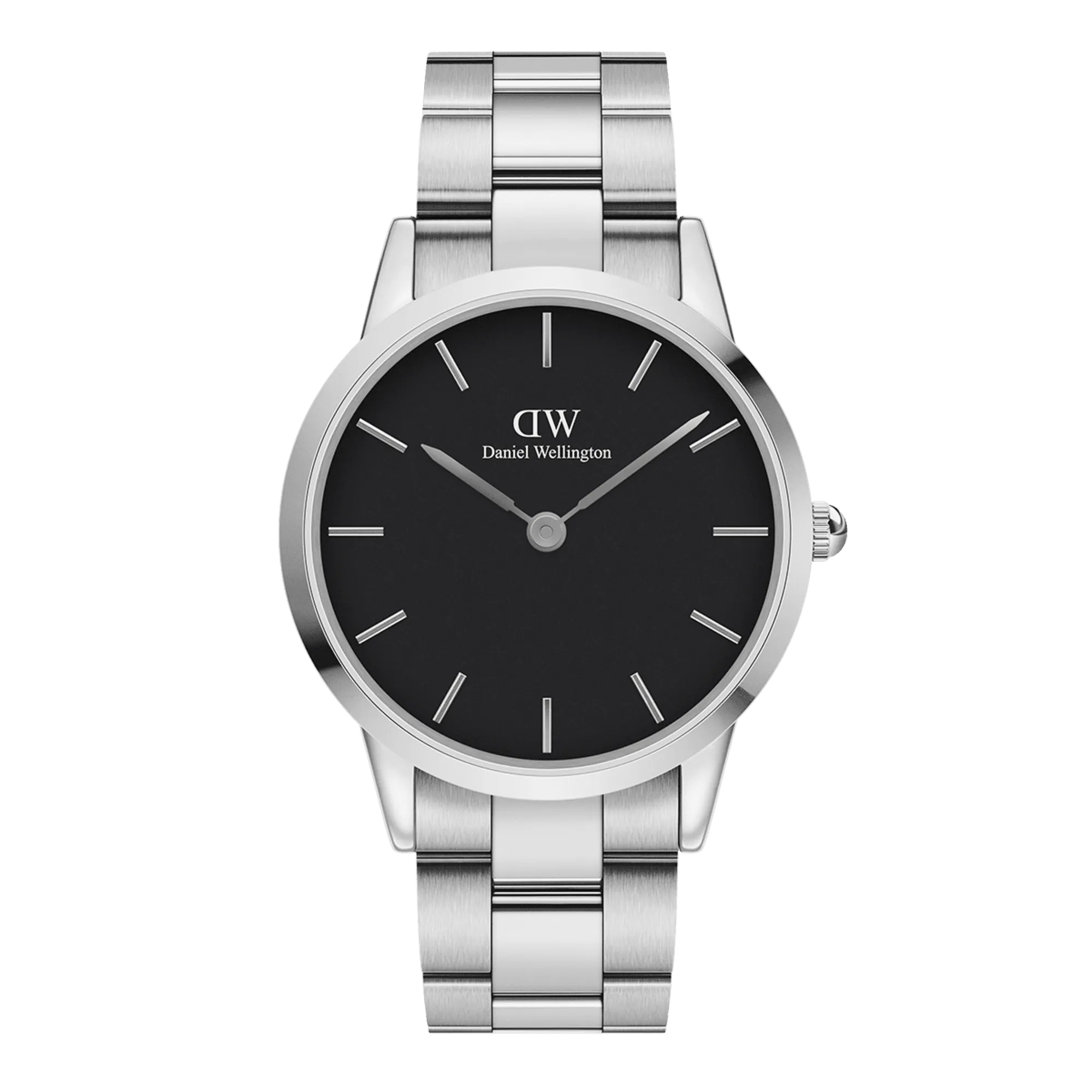 Daniel Wellington Iconic Link 36 Silver & Black Watch