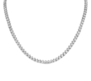 Diamond Line Necklace, 14.58 Carats