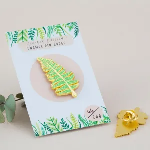 Fern Enamel Pin Badge