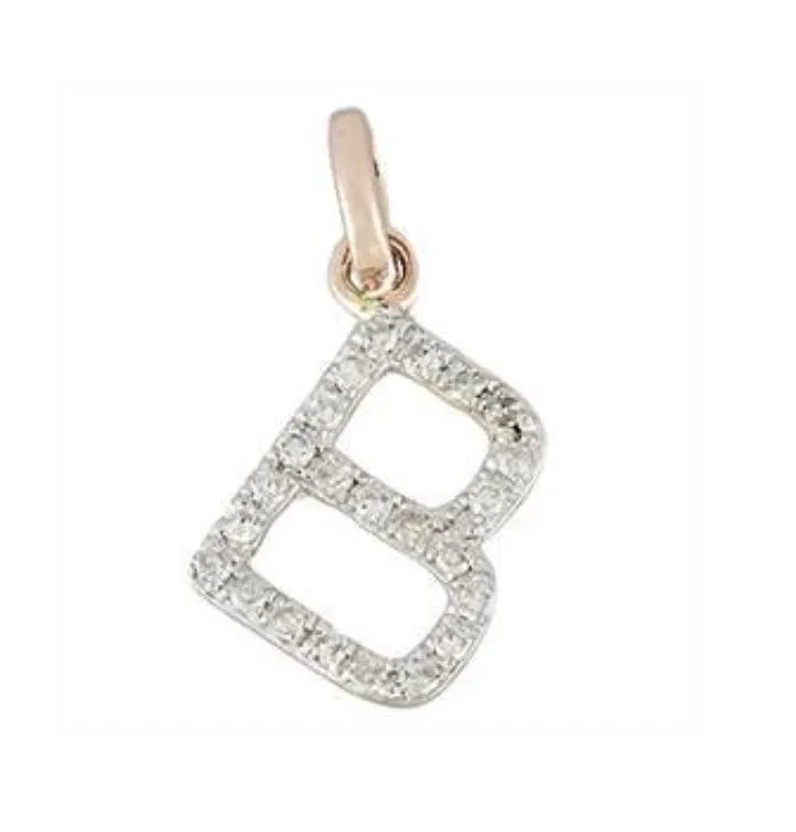 Gold & Diamond Initial Charm