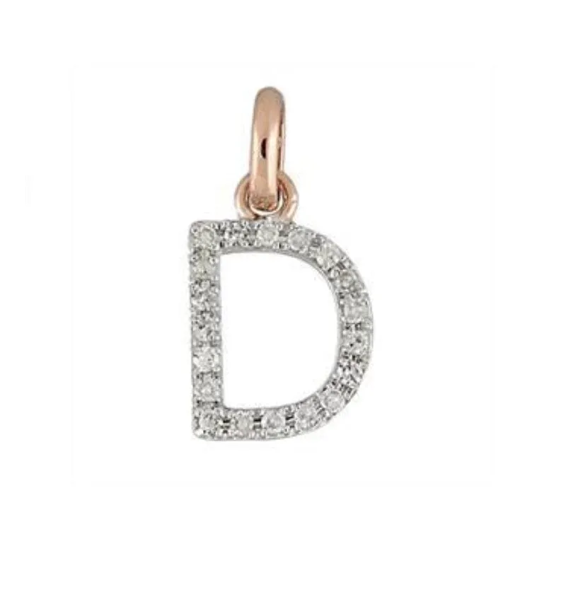 Gold & Diamond Initial Charm