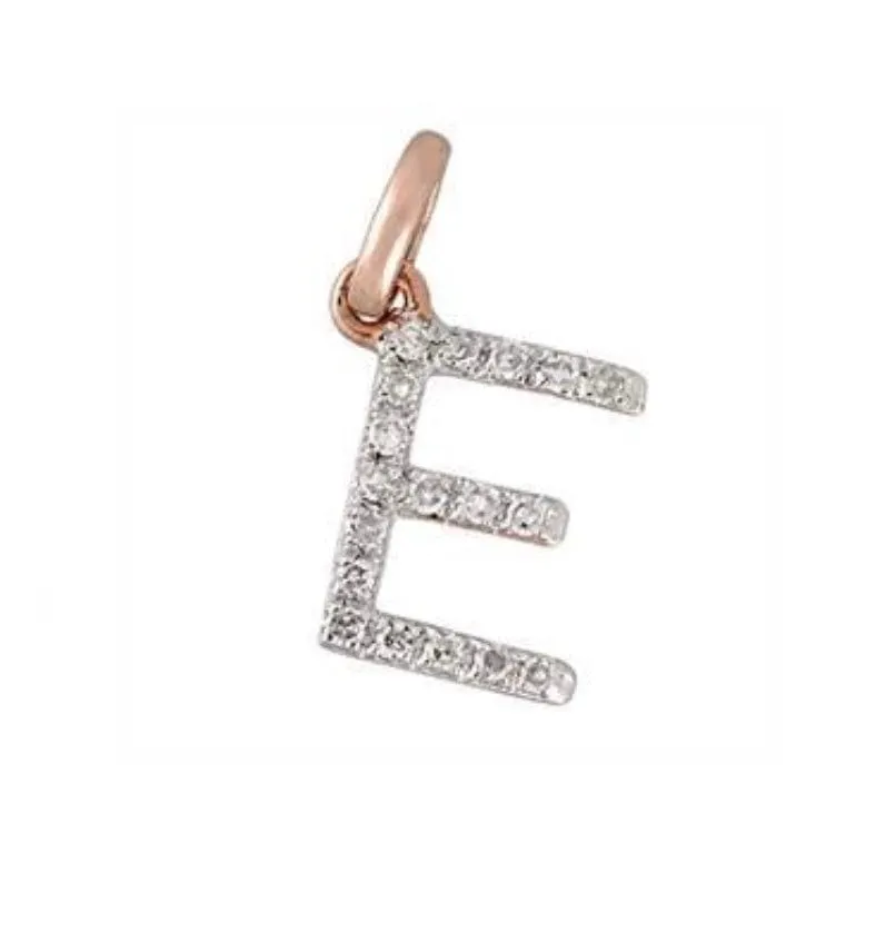 Gold & Diamond Initial Charm