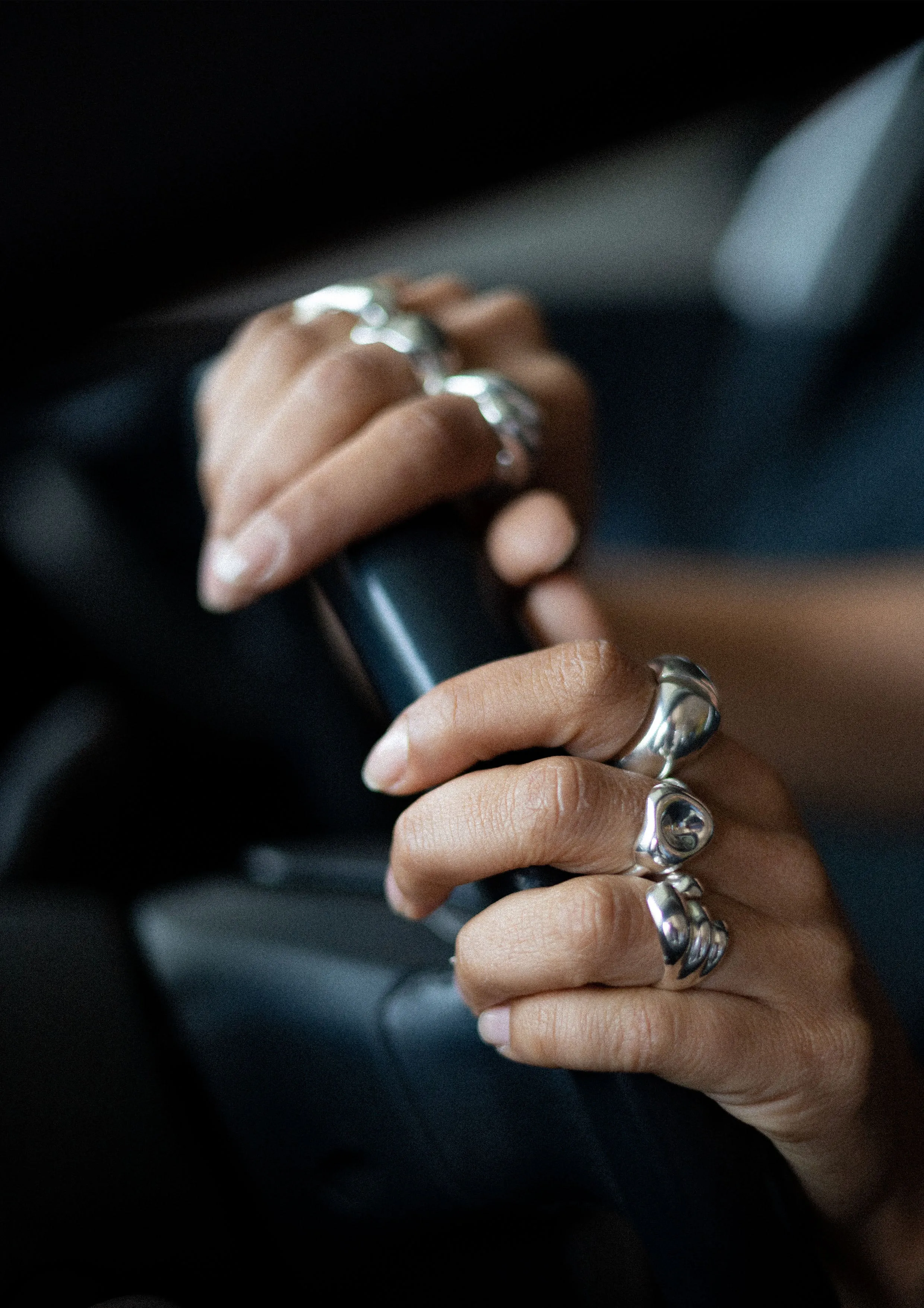 Gray Statement Ring