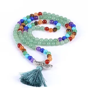 Green Aventurine Tree of Life &amp Chakra Tasbeeh