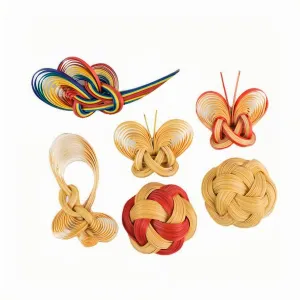 Handcrafted Bamboo Brooch Collection - Elegant Woven Pin Accessories