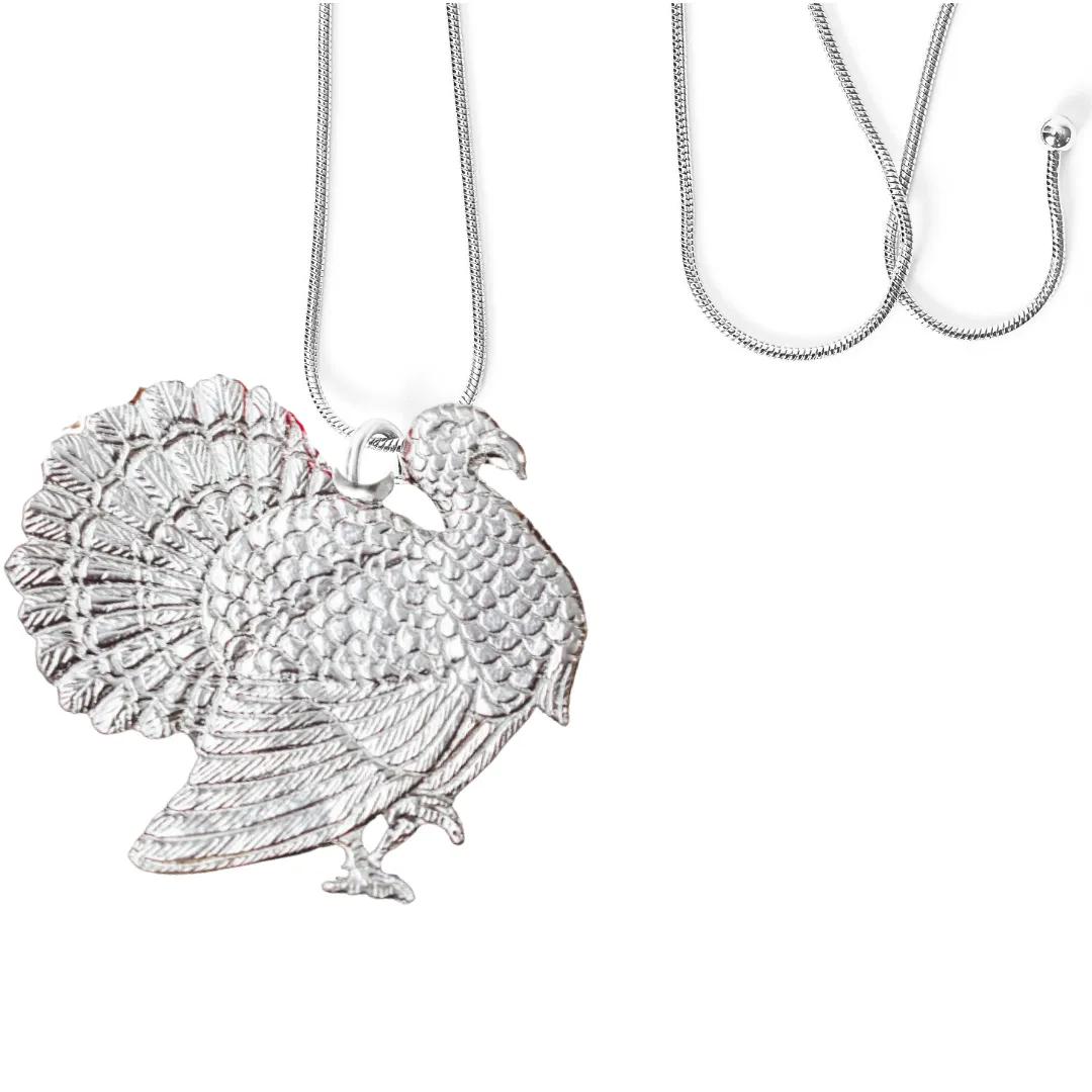 Handmade Turkey Pendant Necklaces - Thanksgiving Jewelry - Turkey Gifts