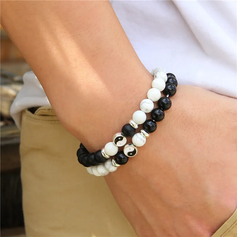 Hot Selling Natural Stone Turquoise Beads Bracelet Men