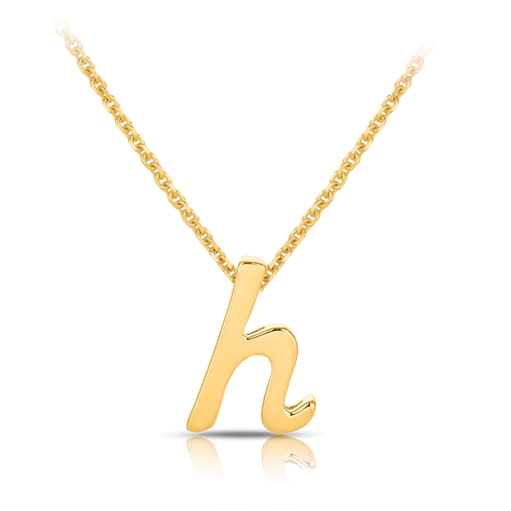 Initial Necklace in 9ct Yellow Gold