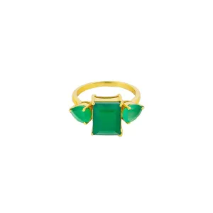 Jolie & Deen June Ring - Green Onyx