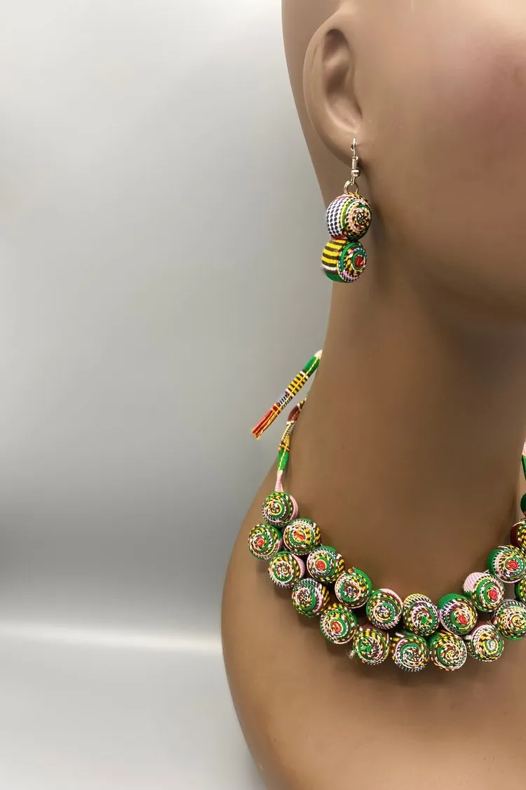 Manu 2-Tier Necklace & Earring Set