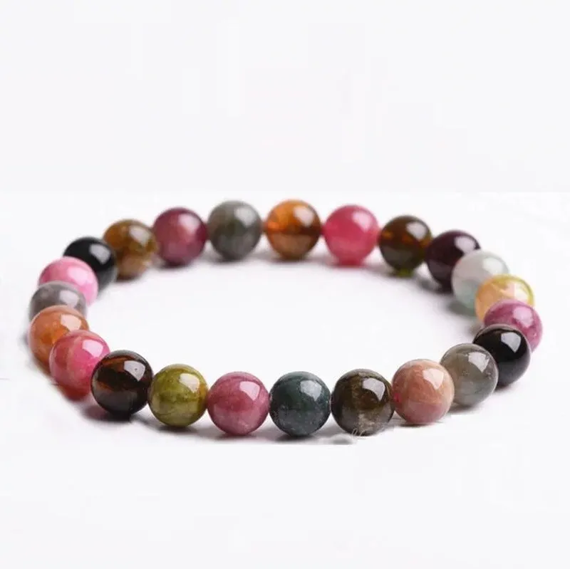 Natural colored tourmaline bracelet