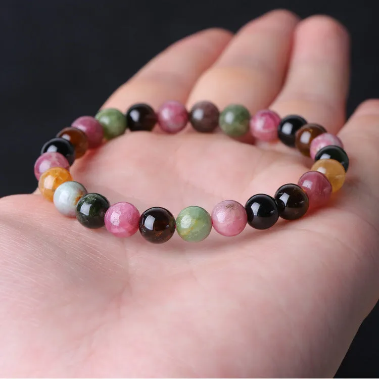 Natural colored tourmaline bracelet