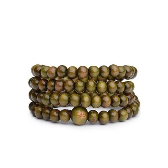 Natural Sandalwood Buddhist Meditation Bracelet