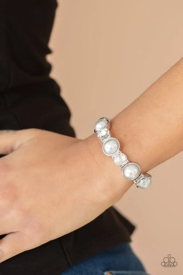 Paparazzi Bracelet ~ Elegant Entertainment - White