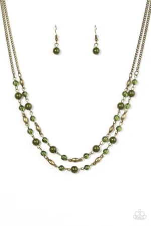 Paparazzi Necklace ~ Ill Always BEAD There - Green