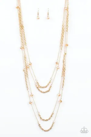 Paparazzi Necklace ~ Open For Opulence - Gold