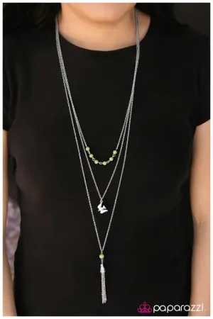 Paparazzi Necklace ~ The Songbird - Green