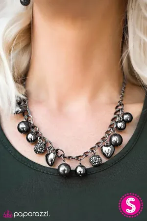 Paparazzi Necklace ~ Twitterpated - Silver