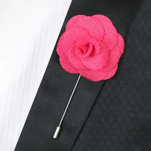 Peluche Brawny Delicacy Dark Pink Brooch Lapel Pin