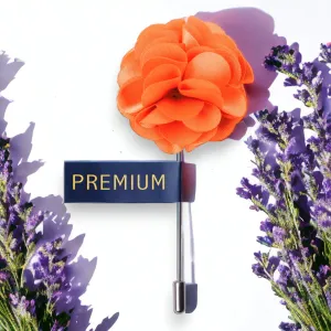 Peluche Ornamental Treat Orange Brooch for Men