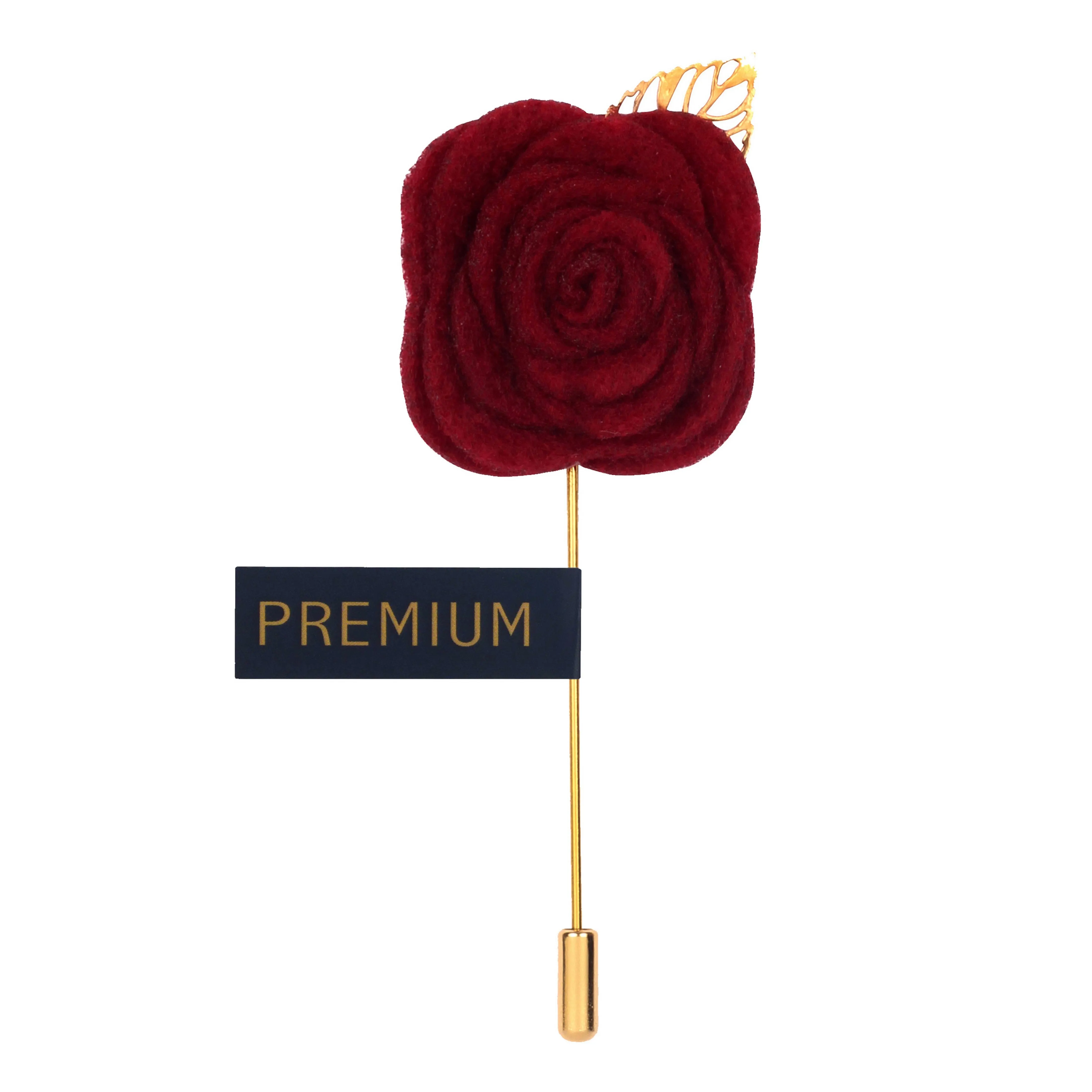 Peluche The Prince Charming Maroon Brooch Lapel Pin