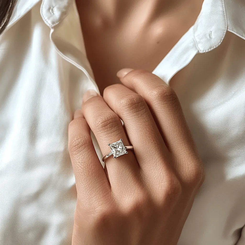 Princess Cut Diamond Engagement Rings