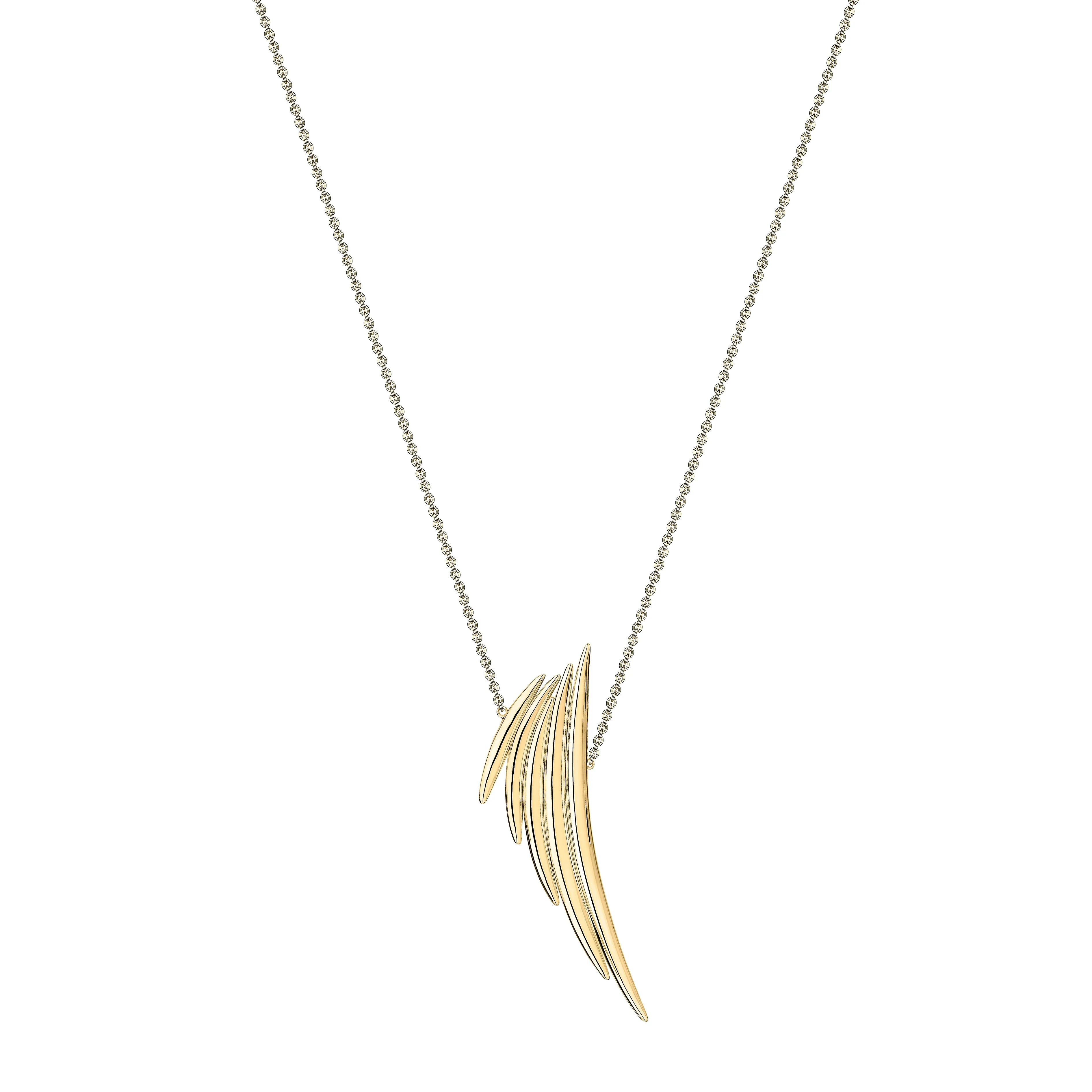 Quill Drop Pendant - Yellow Gold Vermeil