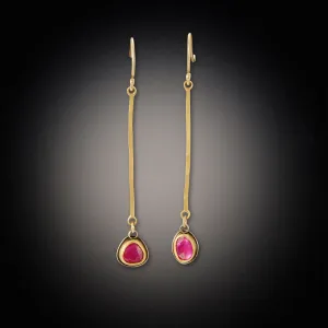 Ruby Stick Earrings