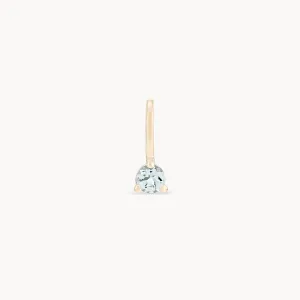 serendipity march birthstone charm - 10k yellow gold charm, aquamarine